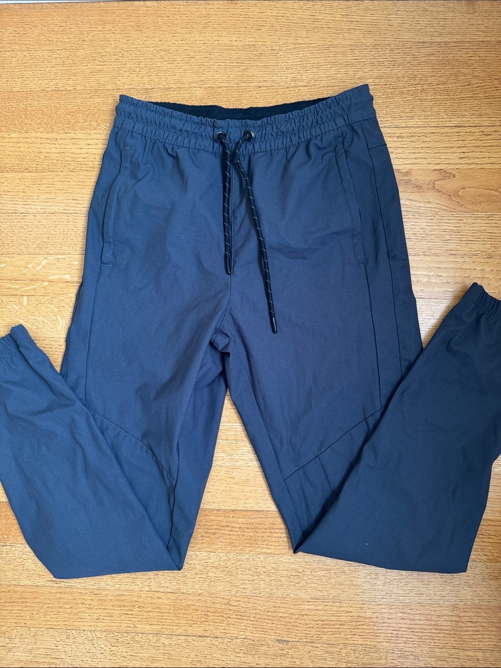 Men's Charcoal Gray Athletic Jogger Pants with Drawstring